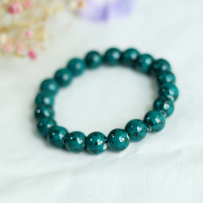 Chinese Ceramic Accessories Ethnic Style Full Bead Bracelet Live Streaming Beach Goods Source Ceramic Beads Wholesale